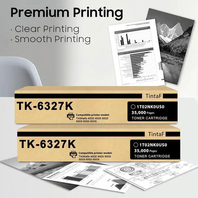 Alt view image 5 of 6 - TK-6327 TK6327K Black Toner Cartridge for 4002i 4003i 5002i 5003i Printer