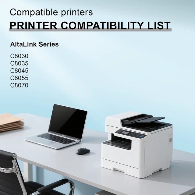 Alt view image 2 of 7 - Compatible with Xerox AltaLink C8030 C8035 C8045 Toner Cartridge 4-Pack