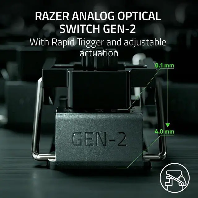 Alt view image 3 of 7 - Huntsman V3 Pro Mini 60% Esports Gaming Keyboard: Analog Optical Switches - Snap Tap - Rapid Trigger - Adjustable Actuation - Dual-Purpose Mod Keys - Doubleshot PBT Keycaps - Black