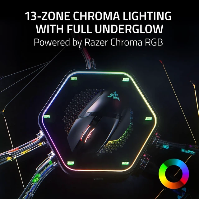 Alt view image 3 of 4 - Razer - Basilisk V3 Pro 35K Optical Wireless Gaming Mouse with HyperScroll Tilt Wheel - Black