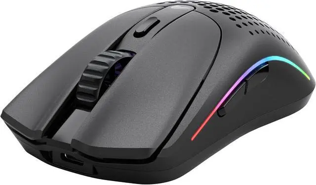 Alt view image 4 of 7 - Glorious Gaming Model O 2 Wireless Gaming Mouse - Hybrid 2.4GHz & Bluetooth Wireless, 68g Superlight, Long Battery Life, 26k BAMF 2.0 Sensor, RGB, Ambidextrous, 6 Buttons, PTFE Feet - Black
