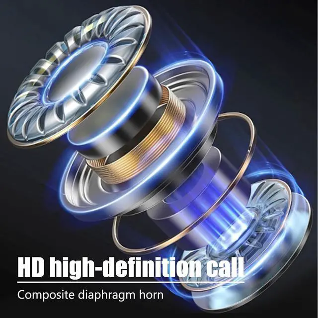 Alt view image 6 of 7 - Single Ear Hook Earphone Over Ear Headphone Bluetooth 5.4 36H Long Battery Life, Soft Silicone Rotatable earpiece, Type-C Fast Charging IPX5 Resistant for Active Sport Lifestyle 78-5