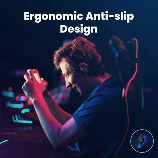 Alt view image 6 of 7 - Bluetooth Headphones Wireless Earbuds in Ear Buds,Sports Earphones Deep Bass with Dual LED Power Display Earhooks Headset,Light-Weight Earbud with Mic for Phone Laptop PC TV Running Workout