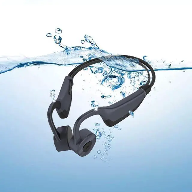 Main image of Bone Conduction Headphones-Waterproof Headphone for Swimming Waterproof Open Ear Headphones IP68,16GB MP3 Player,Up to 8 Hours Battery,Swimming Headphone Black