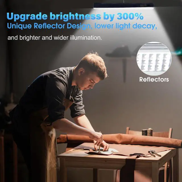Alt view image 4 of 7 - Magnetic Light BAR,15.75-inches Mechanic Light 7500mAh 8000 Lumens | Rechargeable Portable Lamp Built-in 216-LED Bulbs,with Handy Hook with 2 Magnets Endurance
