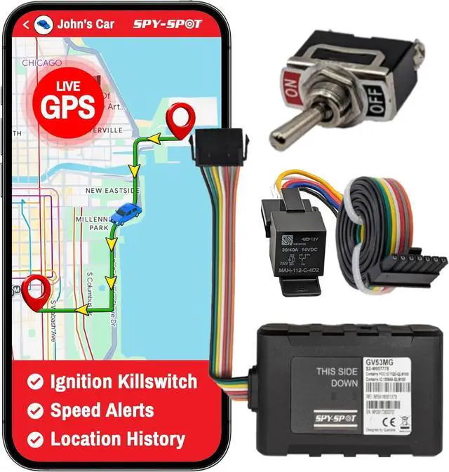 Main image of GV53MG 4G LTE Hardwired GPS Tracker with Kill Switch | Real-Time Tracking, Geo-Fence Alerts, 6-Month Location History, US CA MX Coverage, SIM Included, Subscription Required
