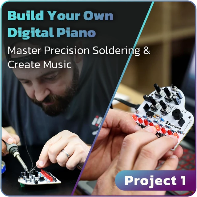 Alt view image 2 of 7 - Testudo Soldering Practice Kit, Build 3 Gadgets, Compatible