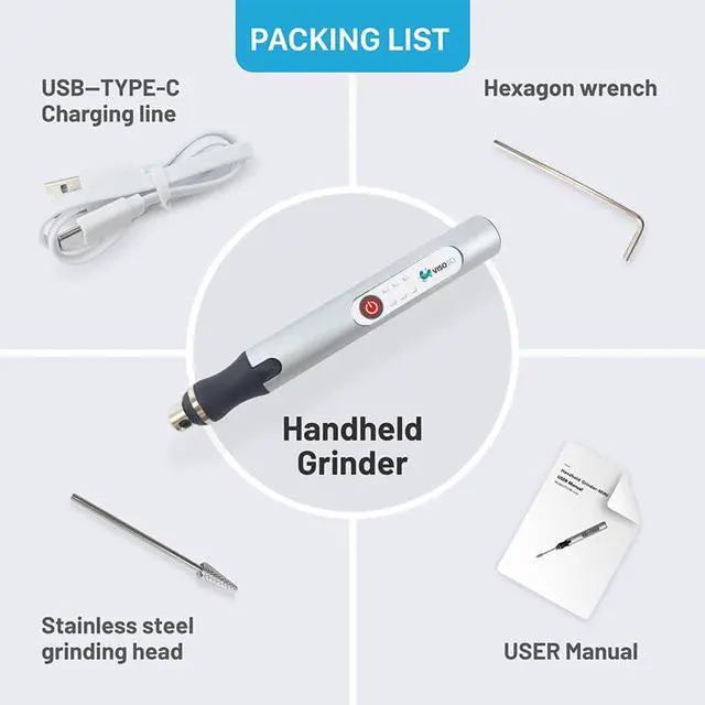 Alt view image 6 of 7 - Mini Tissue Grinder with 3 Speed Levels 5000/10000/18000rpm, Handheld Micro Homogenizer Capacity 2ml,Grinding Micro Tissue for homogenization