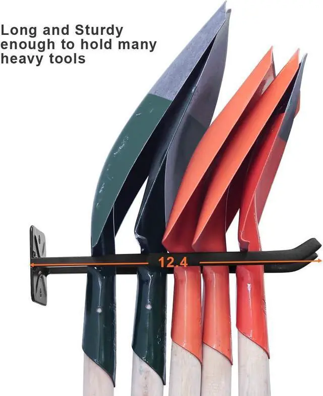 Alt view image 2 of 7 - Wallmaster Heavy Duty Garage Tires Hooks Wall Mounted Tool Hanger Organizer