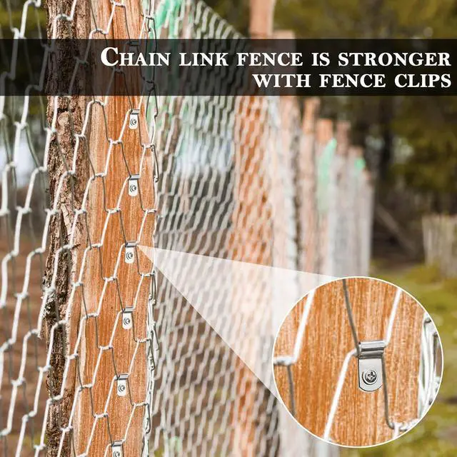 Alt view image 6 of 7 - Upgraded 400 Pcs T304 Stainless Steel Wire Clips Cord Clamp Agricultural Fencing Fence Wire Clamps for 4, 6, 8, and 10-16 Gauge Wire Fencing Livestock Fencing clips for Wood, Metal or Vinyl