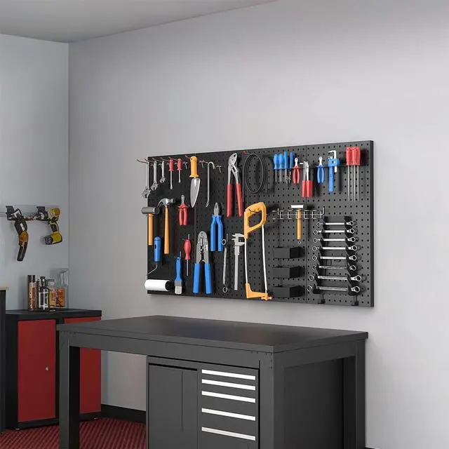 Alt view image 6 of 6 - Ultrawall Metal Pegboard Wall Panels, Peg Boards for Garage Tool Storage