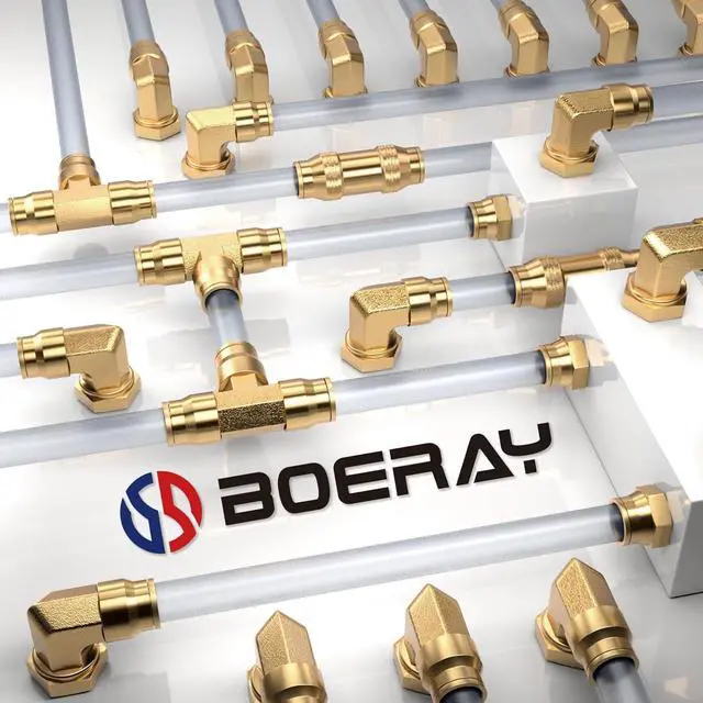 Alt view image 6 of 6 - 48pcs Quick Connect Brass DOT Air Line Fittings Straight Union 1/4 3/8 5/16 5/32 1/8 1/2 Tube Push to Connect Fittings Air Suspension Fittings Straight Air Brake Union Push Lock Fittings