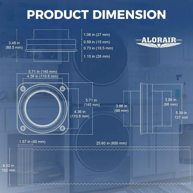 Alt view image 7 of 7 - Magnetic Dryer Vent Connector Kit
