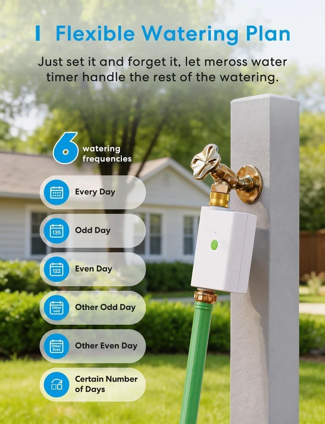 Alt view image 4 of 7 - WiFi Garden Hose Water Timer with Rain Skip & Hub, IP65
