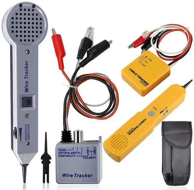 Main image of Tone Generator kit, Wire Tracer Circuit Tester, Wires Tone Tracer, 200EP High Accuracy Wire Tester Kit, RJ11 Multi-Tone Cable Test Kits with Inductive Amplifier for Network Cables Collation