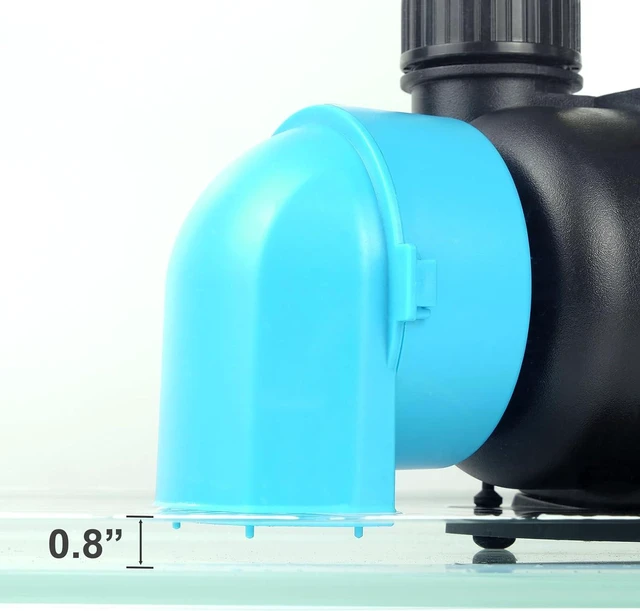 Alt view image 7 of 7 - 660 GPH Aquarium Return Pump with LCD Display Controller, DC 24V 25W 20-Speed ECO Quiet Submersible & Inline Pump for Saltwater, Freshwater & Sump