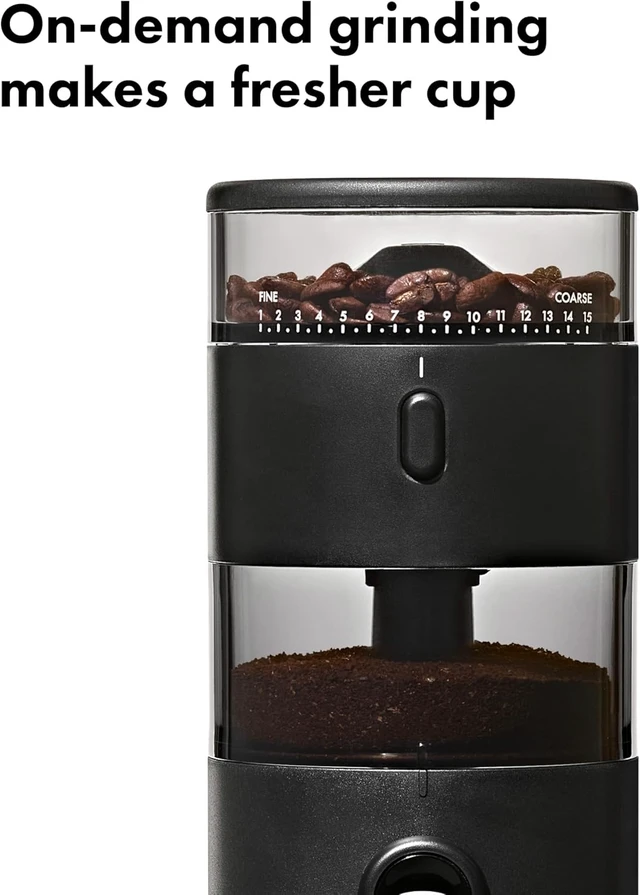 Alt view image 3 of 7 - Brew Compact Conical Burr Electric Coffee Bean Grinder - 50g Capacity