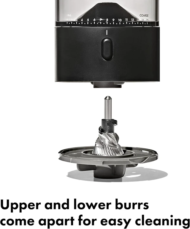 Alt view image 5 of 7 - Brew Compact Conical Burr Electric Coffee Bean Grinder - 50g Capacity
