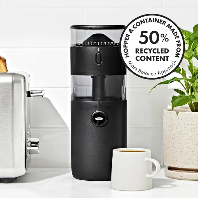 Alt view image 7 of 7 - Brew Compact Conical Burr Electric Coffee Bean Grinder - 50g Capacity