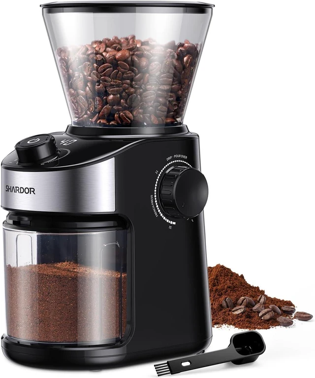 Main image of Burr Coffee Bean Grinder, 32 Settings, 40-Second Timer, Black