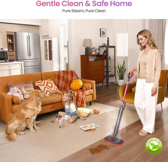 Alt view image 4 of 7 - Steam Mop for Hard Floors, 15s Fast Heat-Up, Compact