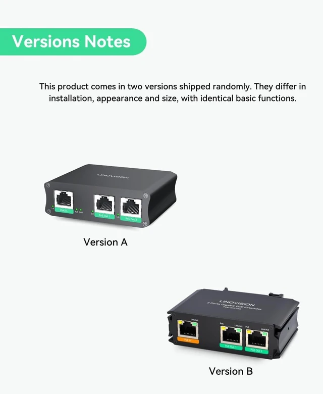 Alt view image 4 of 7 - LINOVISION 30W PoE+ Injector with LED Screen to Indicate Power Output and Industrial 2 Ports Gigabit PoE Extender