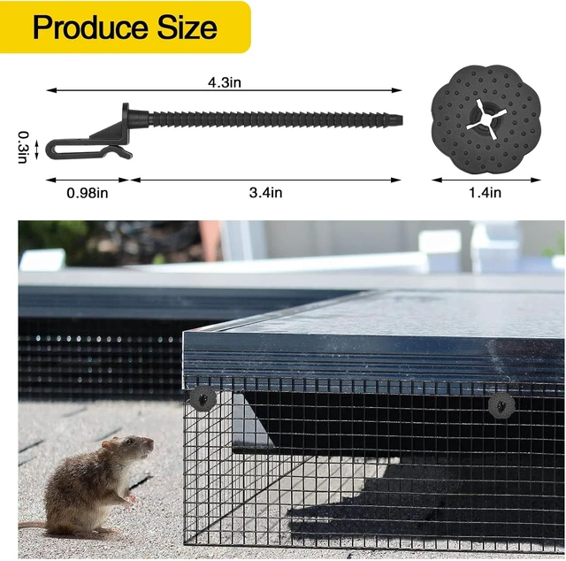 Alt view image 3 of 7 - 100 Sets Nylon Fastener Clips for Solar Panel Bird/Critter Guard Attach Wire Mesh to Solar Panels, Squirrel-Proof Solar Guard Clips