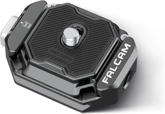 Main image of F38 Quick Release Kit V2, Quick Release System, Base and Plate with 1/4" and 3/8" Screw Thread for Tripod, Monopod, Stabilizer, Slider - F38B3404 | Quick Release System