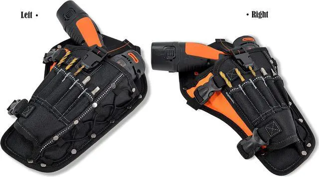 Alt view image 5 of 7 - 3-In1 Drill Holster Set, Heavy-Duty Power Drill Holster | Tool Belt For Drill With Magnetic Wristband, Quick Drill Holster With Belt, Tool Belt Holster For Drill, Drill Tool Belt Men