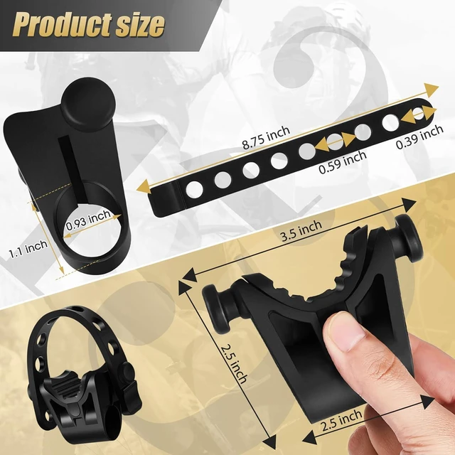 Alt view image 2 of 7 - 8 Sets Bike Rack Straps Replacement Bicycle Hitch Strap Cradle Car Rack Parts Bike Carrier Mount Rubber Strap for SUV Truck Minivan Hatchback Sedan Accessories (1 Inch Trailer Hitch)
