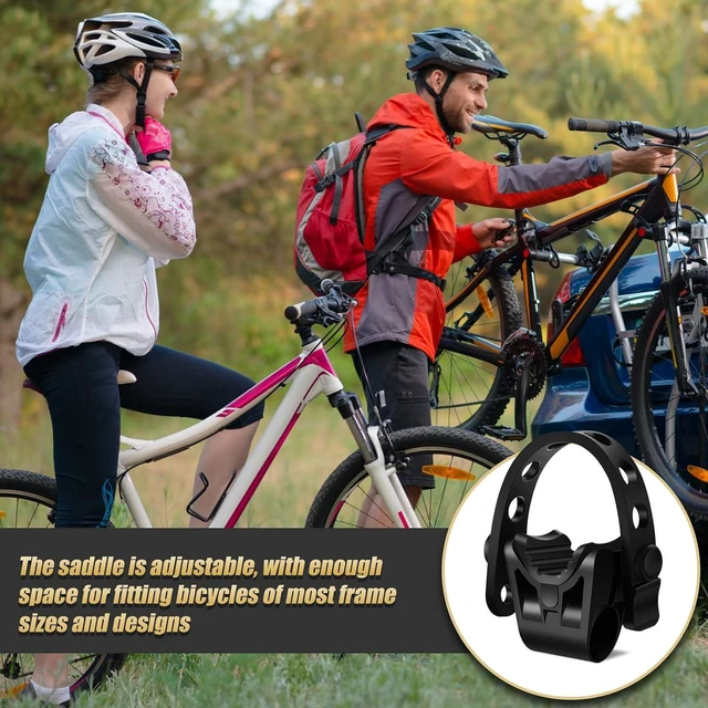 Alt view image 6 of 7 - 8 Sets Bike Rack Straps Replacement Bicycle Hitch Strap Cradle Car Rack Parts Bike Carrier Mount Rubber Strap for SUV Truck Minivan Hatchback Sedan Accessories (1 Inch Trailer Hitch)