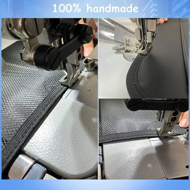 Alt view image 6 of 7 - 2PACK Leather Car Backseat Organizer with Tablet Holder - 9 Large Storage Pockets, Foldable Food Tray & Anti-Scratch Kick Mats - Universal Car Seat Protector for Kids, Pets & Travel Accessories