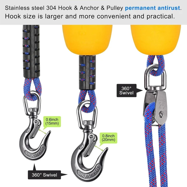 Alt view image 4 of 7 - Heavy Duty Boat Tow Harness, Boat Tow Rope, Water Ski Rope