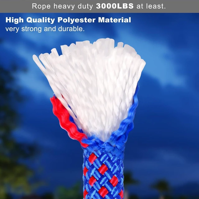 Alt view image 7 of 7 - Heavy Duty Boat Tow Harness, Boat Tow Rope, Water Ski Rope