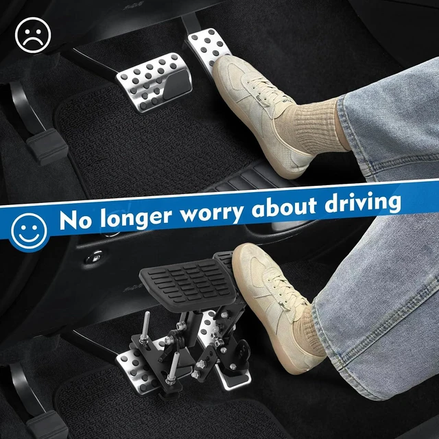 Alt view image 3 of 7 - Pedal Extenders for Short Drivers-Brake pedals suitable for most models(1.2in-2.3in)&Accelerator (1.7in - 3.5in) Extensions with Anti-Slip Design,Durable Metal Construction & Easy Installation