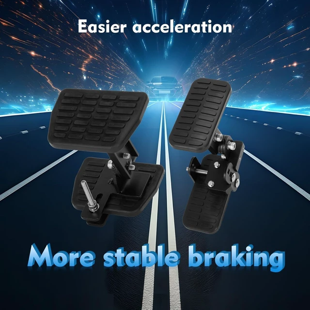Alt view image 4 of 7 - Pedal Extenders for Short Drivers-Brake pedals suitable for most models(1.2in-2.3in)&Accelerator (1.7in - 3.5in) Extensions with Anti-Slip Design,Durable Metal Construction & Easy Installation