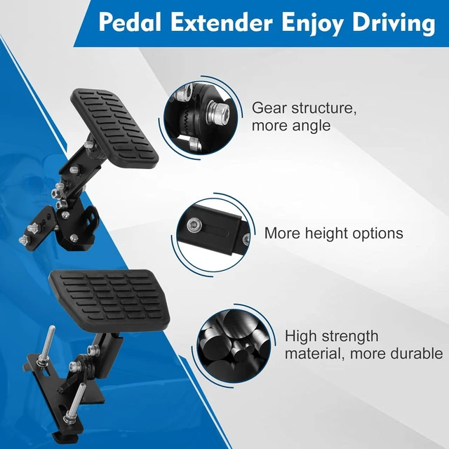Alt view image 5 of 7 - Pedal Extenders for Short Drivers-Brake pedals suitable for most models(1.2in-2.3in)&Accelerator (1.7in - 3.5in) Extensions with Anti-Slip Design,Durable Metal Construction & Easy Installation