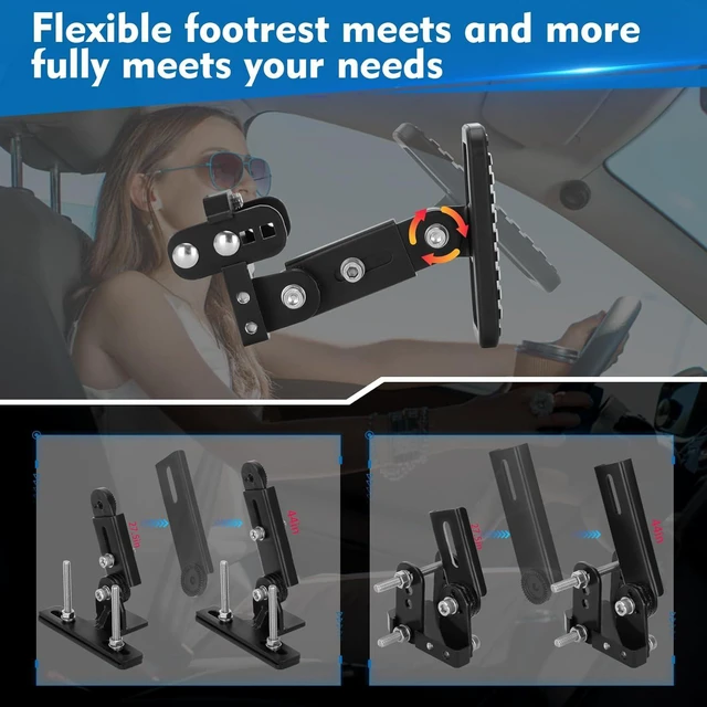 Alt view image 6 of 7 - Pedal Extenders for Short Drivers-Brake pedals suitable for most models(1.2in-2.3in)&Accelerator (1.7in - 3.5in) Extensions with Anti-Slip Design,Durable Metal Construction & Easy Installation
