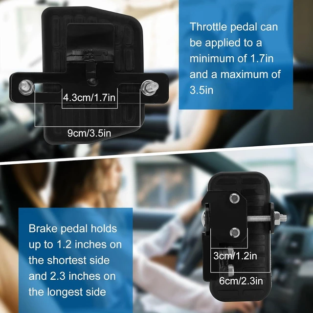 Alt view image 7 of 7 - Pedal Extenders for Short Drivers-Brake pedals suitable for most models(1.2in-2.3in)&Accelerator (1.7in - 3.5in) Extensions with Anti-Slip Design,Durable Metal Construction & Easy Installation
