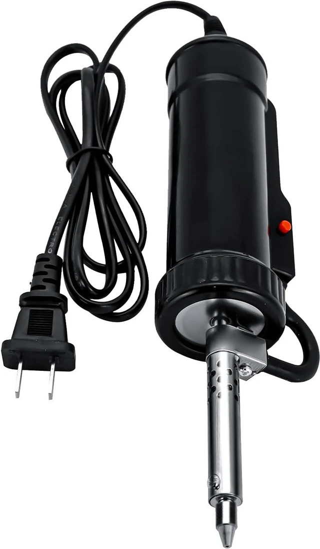 Alt view image 2 of 7 - Automatic Desoldering Pump Vacuum Solder Sucker Tool Portable AC110V 30W Electric Desoldering Gun Repair Solder Removal Tool Solder Sucker Iron Tin for DIY with 3 Soldering Suction Tips