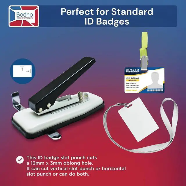 Alt view image 2 of 7 - Hand held ID Card Slot Punch (Works with All PVC Cards and ID Card Printers)