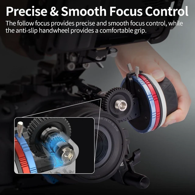 Alt view image 2 of 7 - MF15C Mini Follow Focus Kit with 15mm Rod & Rod Clamp