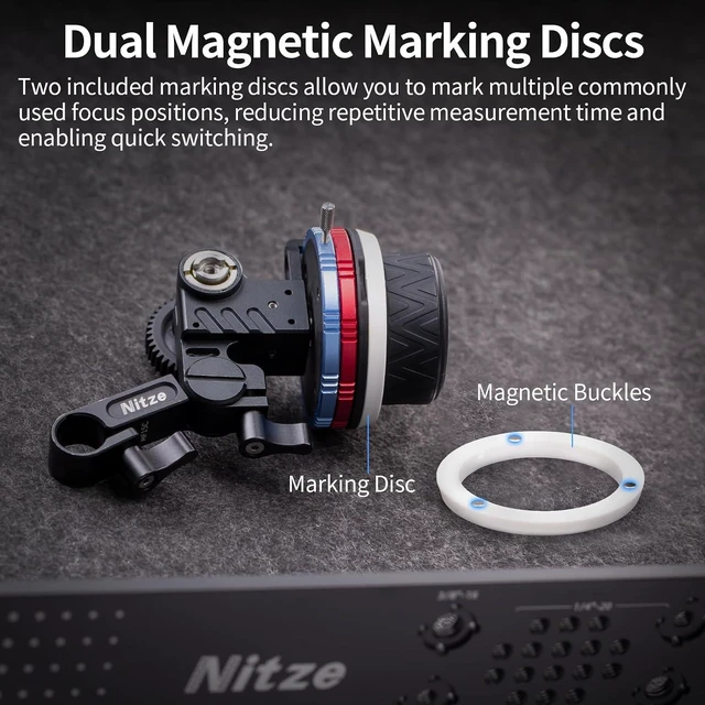 Alt view image 6 of 7 - MF15C Mini Follow Focus Kit with 15mm Rod & Rod Clamp
