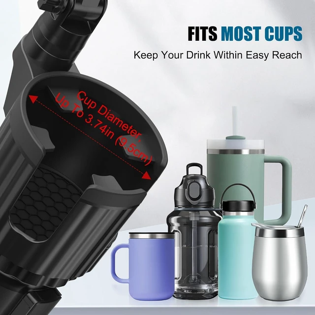 Alt view image 6 of 7 - 2-in-1 Cup Phone Holder for Car with up to 15W Wireless Charging