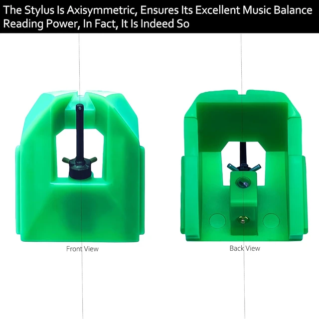 Alt view image 3 of 6 - AT-VMN95E Elliptical Replacement Turntable Stylus for AT-VM95 Series Cartridges, Compatible with Audio-Technica AT-LP120X, AT-LP120XUSB, AT-LP120XBT-USB & AT-LP1240-USB