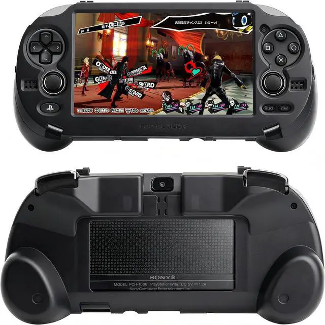 Alt view image 2 of 7 - L2 R2 Trigger Hand Grip Shell Controller Protective Case for PS Vita 1000