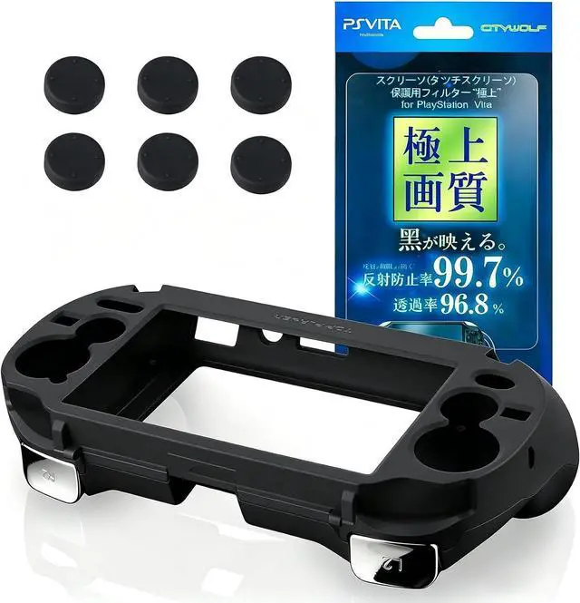 Alt view image 3 of 7 - L2 R2 Trigger Hand Grip Shell Controller Protective Case for PS Vita 1000