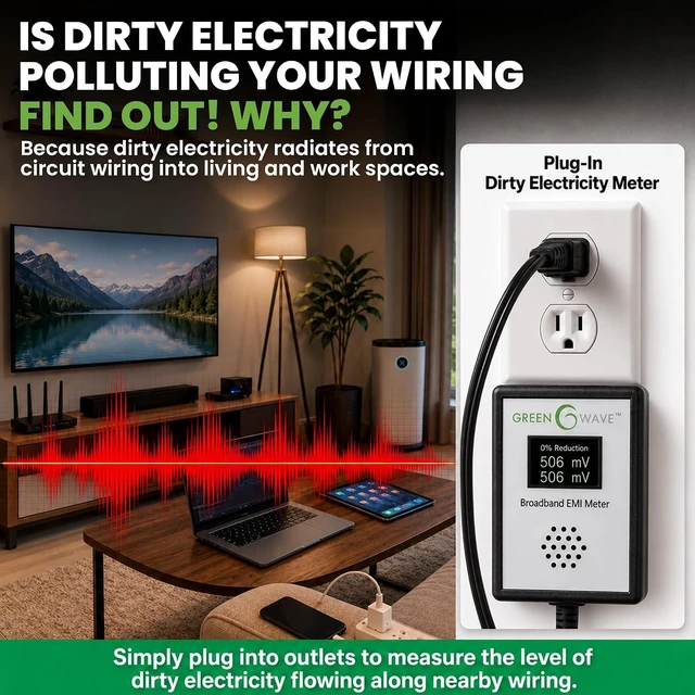 Alt view image 2 of 7 - Calibrated Broadband EMI Dirty Electricity Meter