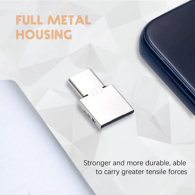 Alt view image 5 of 7 - USB C to USB Adapter, 10 Pack Miniest USB C to A Male to Female Adapter, Hidden and Slim Converter Adapter for USB Cable.