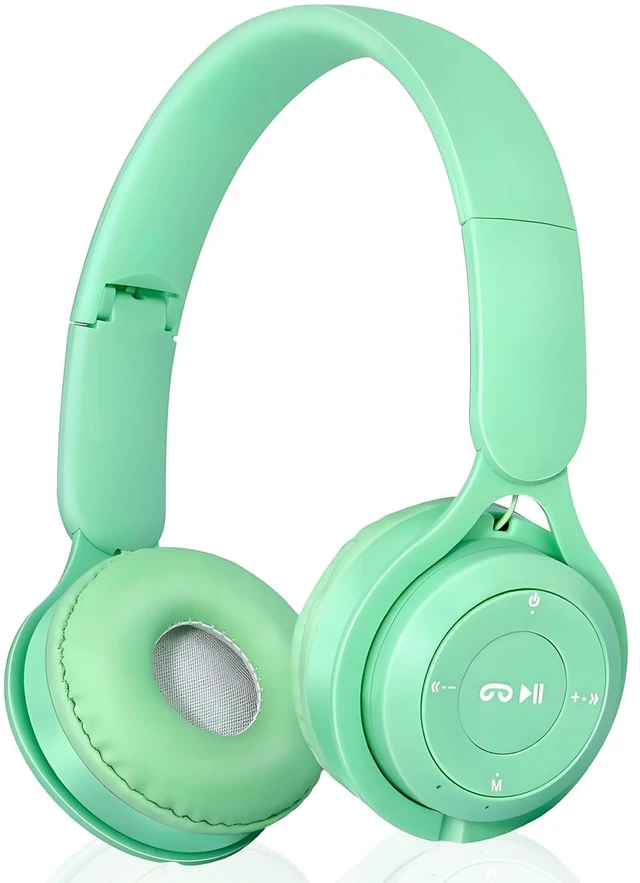 Main image of Upgraded Hybrid Noise Cancelling Headphones with Transparent Modes Wireless Bluetooth with Mic Deep Bass Soft-Earpads Hi-Fi Audio Comfortable Fit Long Playtime for Home Office Travel Over Ear Green